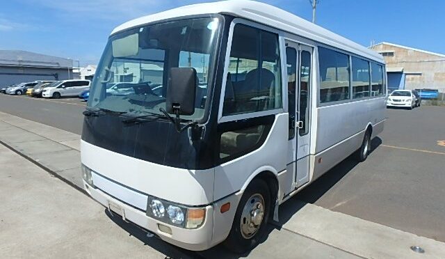 【買取実績】三菱ローザ（KC-BE642J）をタンザニアへ輸出｜信頼される日本製マイクロバスの魅力とは？