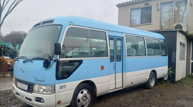 【買取実績】日野 リエッセ（BDG-XZB50M）・2008年式をセントルシアへ輸出しました