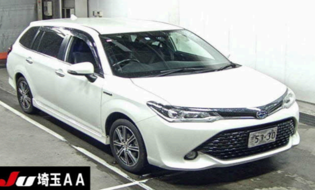 【買取実績】トヨタ カローラフィールダー（DAA-NKE165G）2017年式をセントルシアへ輸出しました
