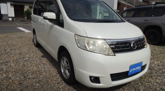 【買取実績】日産 セレナ（DBA-NC25）・2008年式をセントルシアへ輸出｜家族にも業務にも最適な万能ミニバン