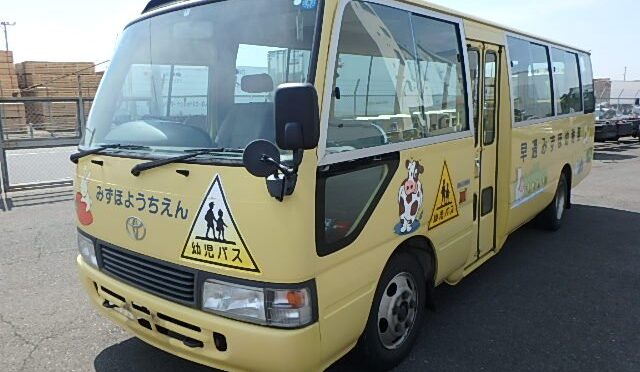 【買取実績】トヨタ コースター（KC-HZB50）1998年式をコンゴ民主共和国へ輸出しました