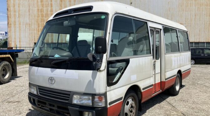 【買取実績】トヨタ　コースター（PB-XZB40）・2005年式をザンビアへ輸出しました