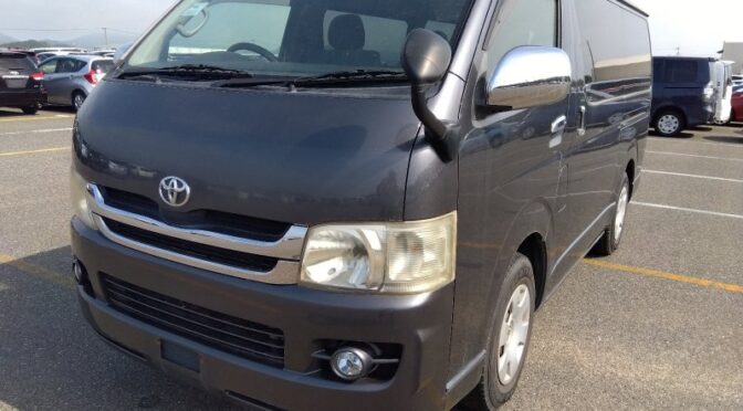 【買取実績】トヨタ ハイエースバン（ADF-KDH201V）・2008年式をモザンビークへ輸出しました