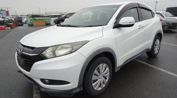 【買取実績】ホンダ　ヴェゼル（DBA-RU1）・2015年式をガイアナへ輸出しました