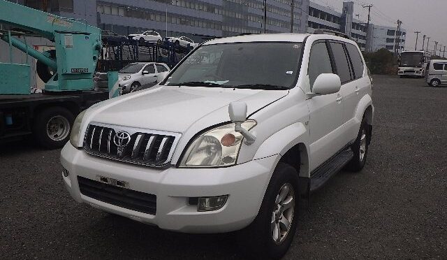 【買取実績】トヨタ ランドクルーザープラド（CBA-TRJ120W）をタンザニアへ輸出しました