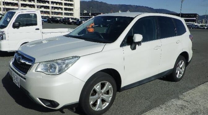 【買取実績】スバル　フォレスター（DBA-SJ5）・2013年式をウガンダへ輸出しました