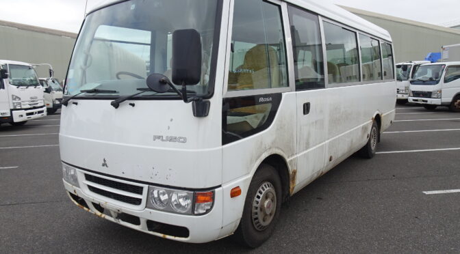 【買取実績】三菱　ローザ（PDG-BE63DG）・2009年式をザンビアへ輸出しました